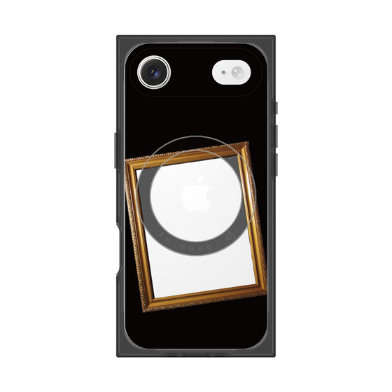 プレミアムスクエアケース with MagSafe［ Photo Frame - Black ］