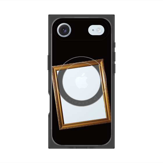 プレミアムスクエアケース with MagSafe［ Photo Frame - Black ］