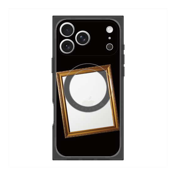 プレミアムスクエアケース with MagSafe［ Photo Frame - Black ］