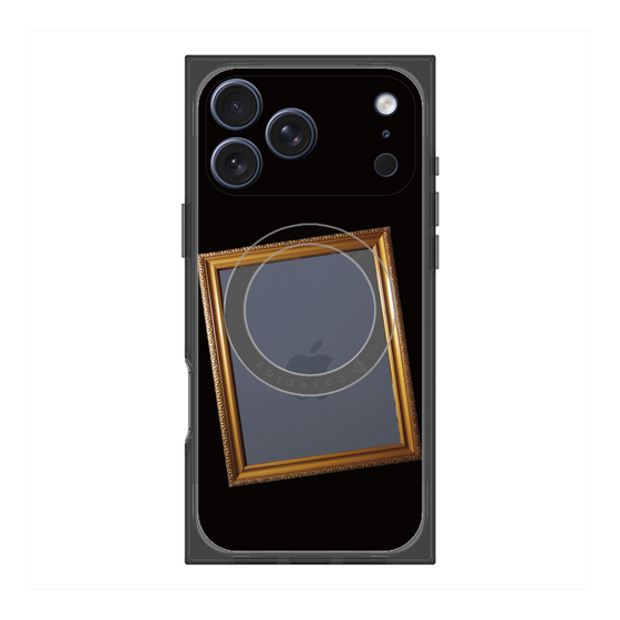 プレミアムスクエアケース with MagSafe［ Photo Frame - Black ］