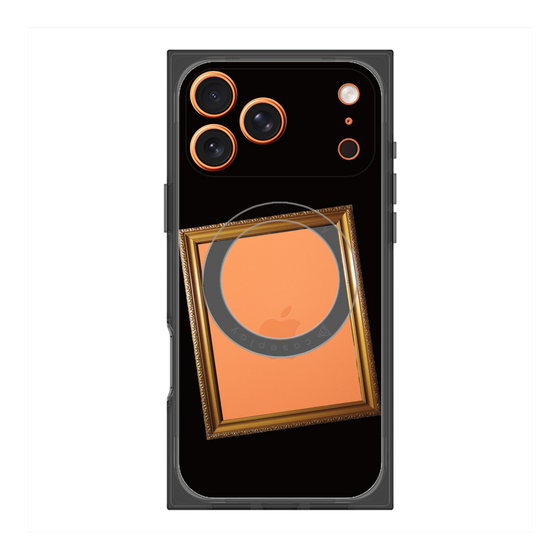 プレミアムスクエアケース with MagSafe［ Photo Frame - Black ］