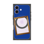 プレミアムスクエアケース with MagSafe［ Photo Frame - Blue ］