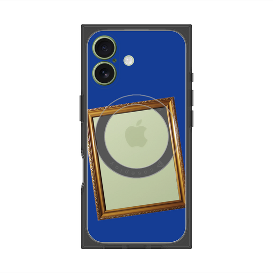 プレミアムスクエアケース with MagSafe［ Photo Frame - Blue ］