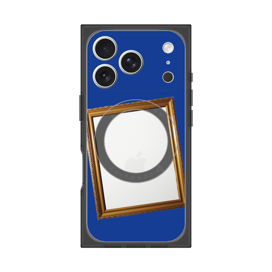 プレミアムスクエアケース with MagSafe［ Photo Frame - Blue ］