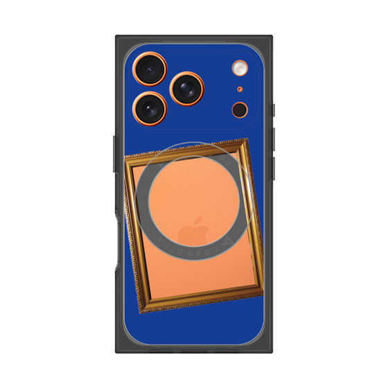 プレミアムスクエアケース with MagSafe［ Photo Frame - Blue ］
