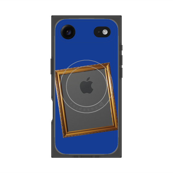 プレミアムスクエアケース with MagSafe［ Photo Frame - Blue ］