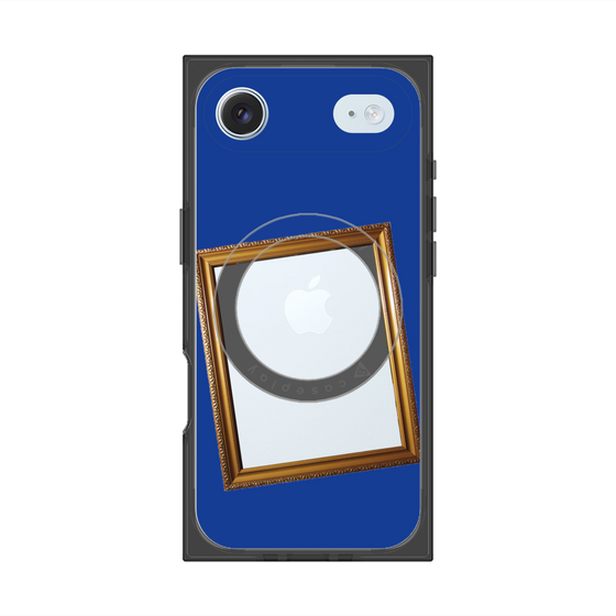 プレミアムスクエアケース with MagSafe［ Photo Frame - Blue ］