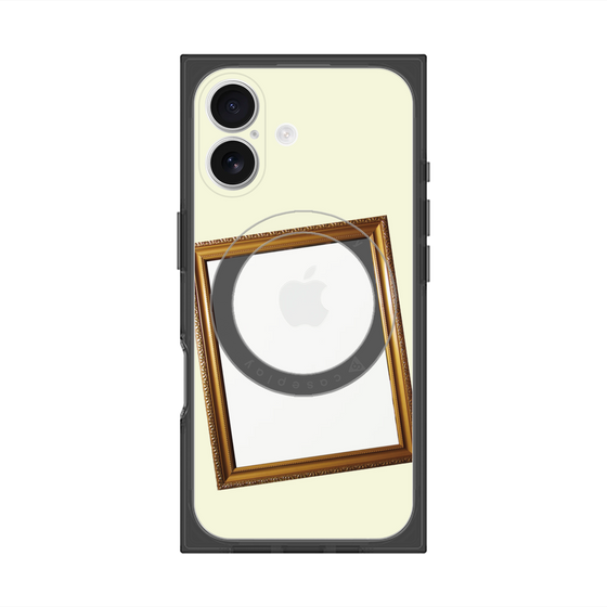 プレミアムスクエアケース with MagSafe［ Photo Frame - Ivory ］