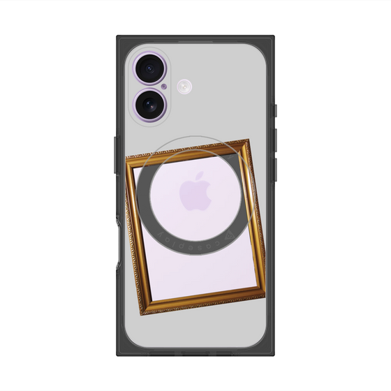 プレミアムスクエアケース with MagSafe［ Photo Frame - Light Gray ］