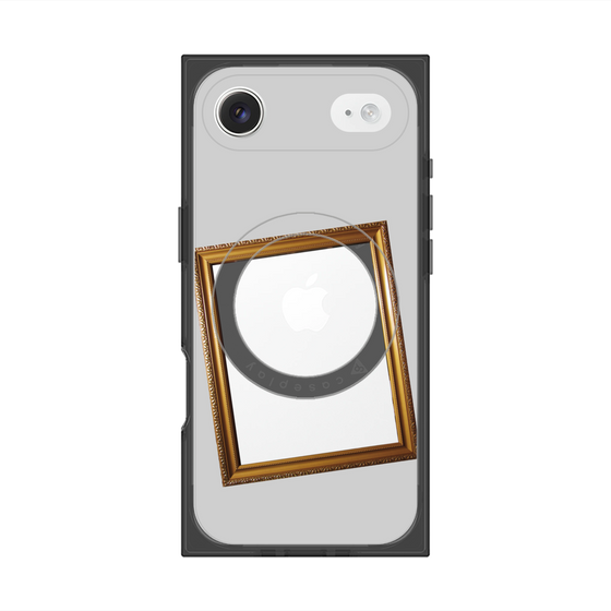 プレミアムスクエアケース with MagSafe［ Photo Frame - Light Gray ］