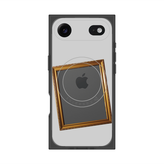 プレミアムスクエアケース with MagSafe［ Photo Frame - Light Gray ］