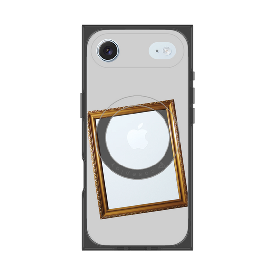 プレミアムスクエアケース with MagSafe［ Photo Frame - Light Gray ］