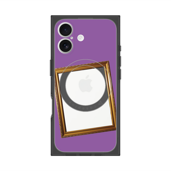 プレミアムスクエアケース with MagSafe［ Photo Frame - Purple ］