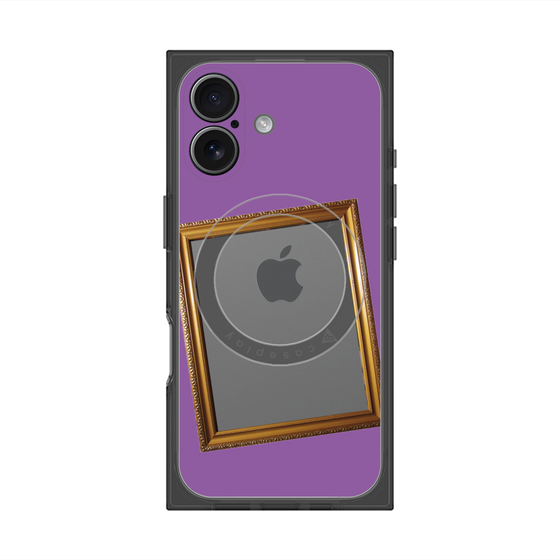 プレミアムスクエアケース with MagSafe［ Photo Frame - Purple ］