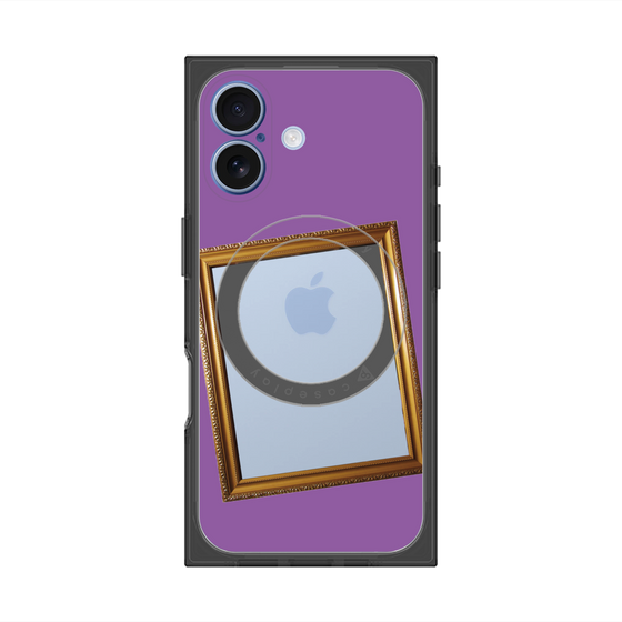 プレミアムスクエアケース with MagSafe［ Photo Frame - Purple ］