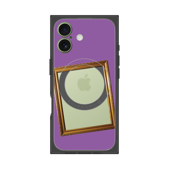 プレミアムスクエアケース with MagSafe［ Photo Frame - Purple ］