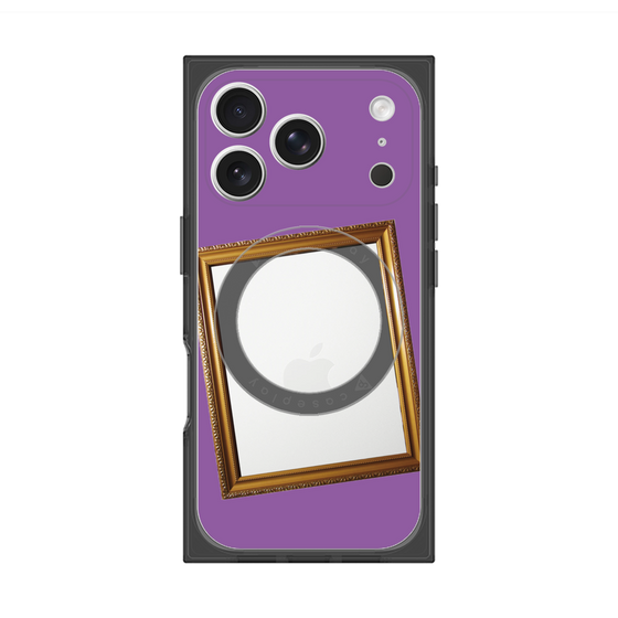 プレミアムスクエアケース with MagSafe［ Photo Frame - Purple ］