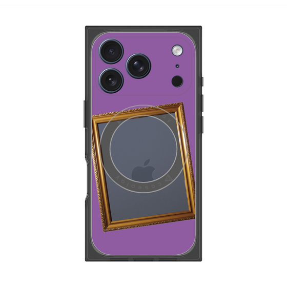 プレミアムスクエアケース with MagSafe［ Photo Frame - Purple ］