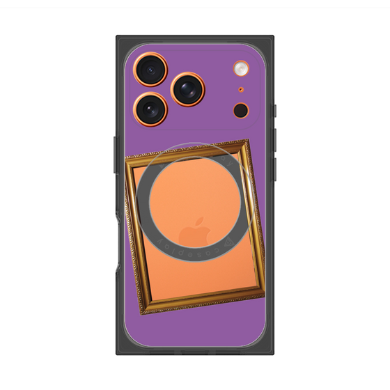 プレミアムスクエアケース with MagSafe［ Photo Frame - Purple ］