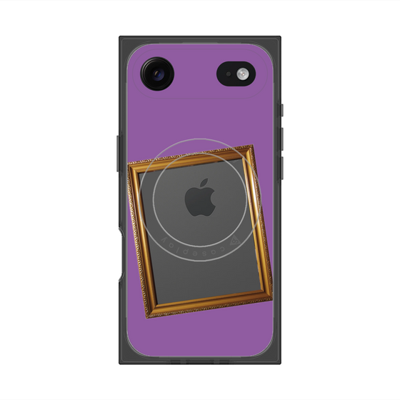 プレミアムスクエアケース with MagSafe［ Photo Frame - Purple ］