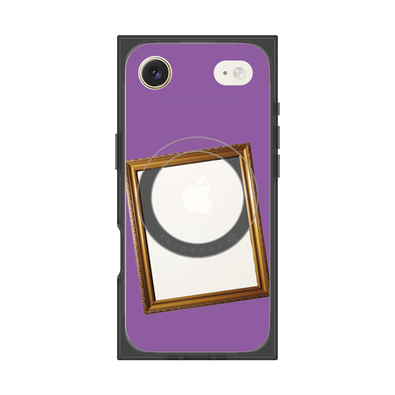 プレミアムスクエアケース with MagSafe［ Photo Frame - Purple ］