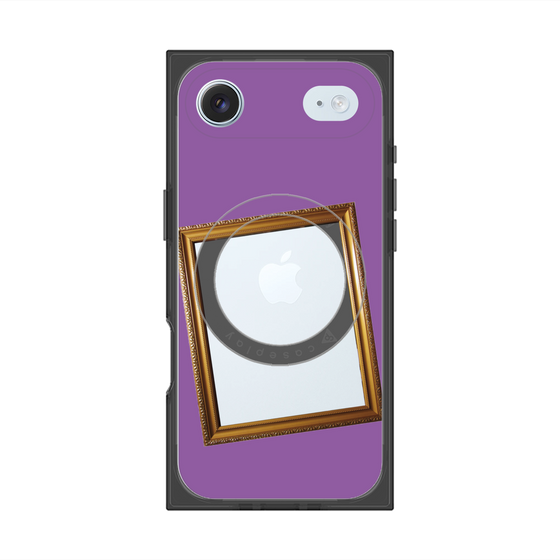 プレミアムスクエアケース with MagSafe［ Photo Frame - Purple ］
