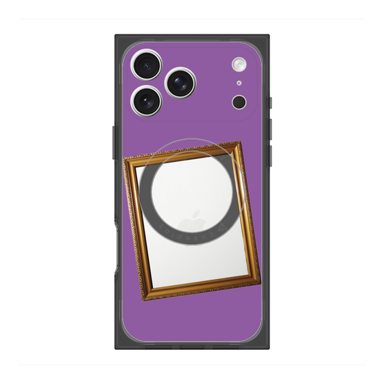 プレミアムスクエアケース with MagSafe［ Photo Frame - Purple ］