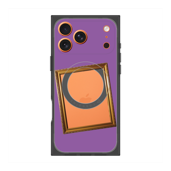 プレミアムスクエアケース with MagSafe［ Photo Frame - Purple ］