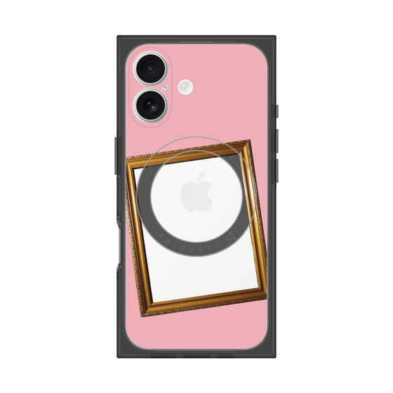 プレミアムスクエアケース with MagSafe［ Photo Frame - Pink ］