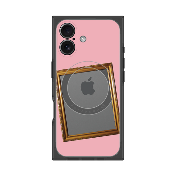 プレミアムスクエアケース with MagSafe［ Photo Frame - Pink ］