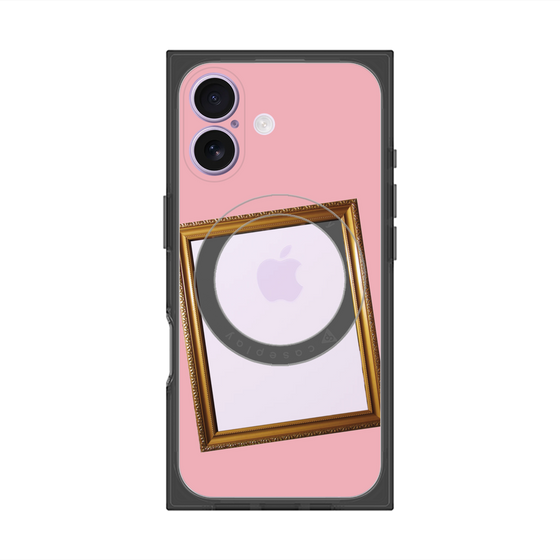 プレミアムスクエアケース with MagSafe［ Photo Frame - Pink ］