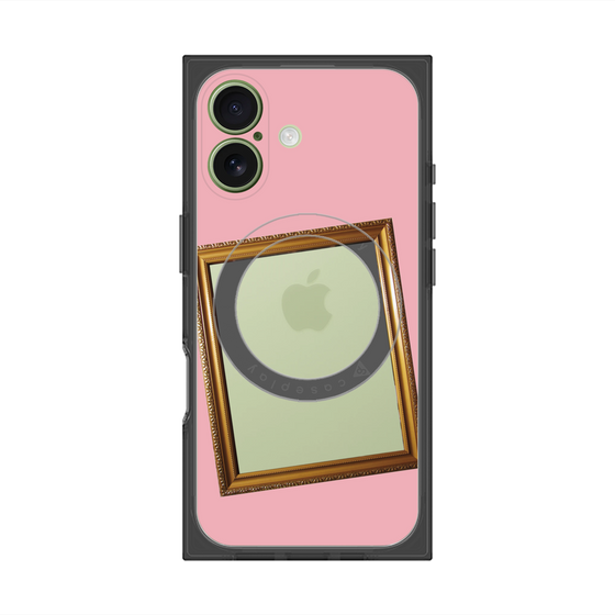プレミアムスクエアケース with MagSafe［ Photo Frame - Pink ］