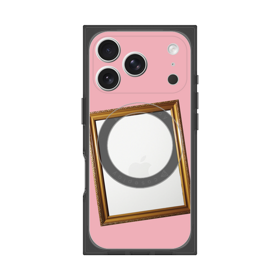 プレミアムスクエアケース with MagSafe［ Photo Frame - Pink ］