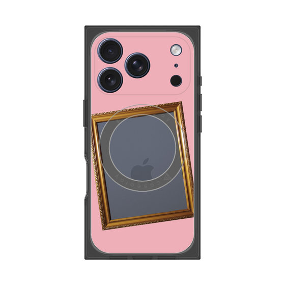プレミアムスクエアケース with MagSafe［ Photo Frame - Pink ］