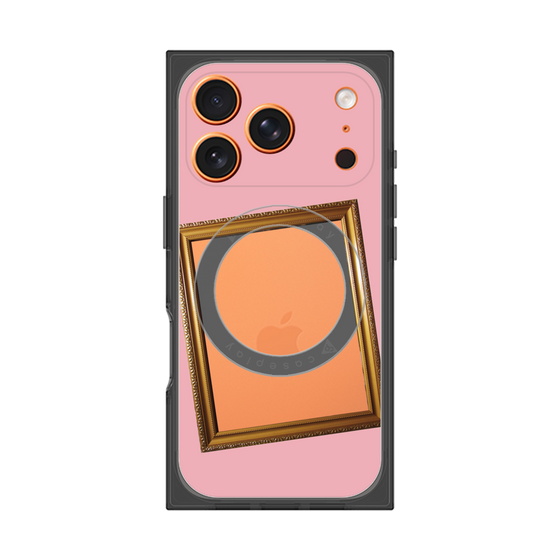 プレミアムスクエアケース with MagSafe［ Photo Frame - Pink ］