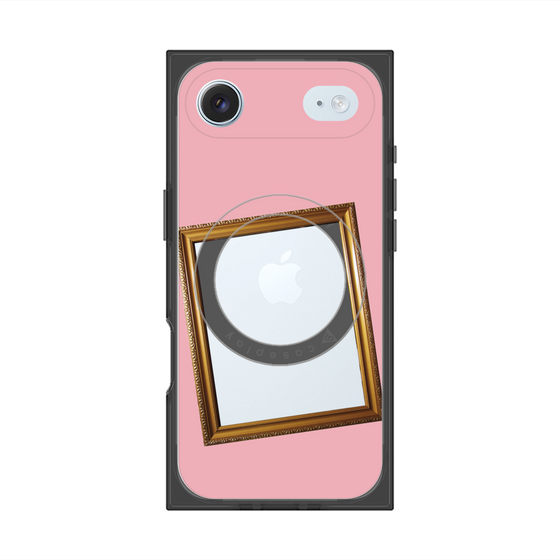 プレミアムスクエアケース with MagSafe［ Photo Frame - Pink ］