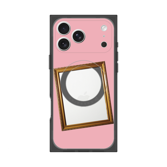プレミアムスクエアケース with MagSafe［ Photo Frame - Pink ］
