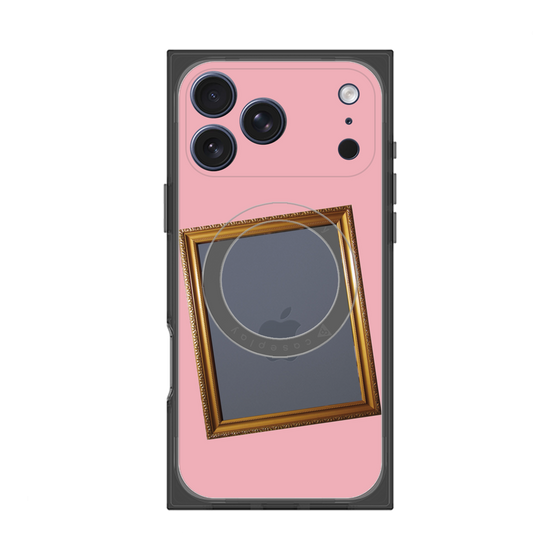 プレミアムスクエアケース with MagSafe［ Photo Frame - Pink ］