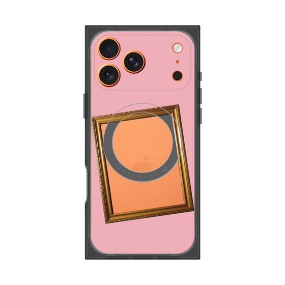プレミアムスクエアケース with MagSafe［ Photo Frame - Pink ］