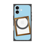 プレミアムスクエアケース with MagSafe［ Photo Frame - Light Blue ］