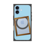 プレミアムスクエアケース with MagSafe［ Photo Frame - Light Blue ］