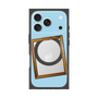 プレミアムスクエアケース with MagSafe［ Photo Frame - Light Blue ］