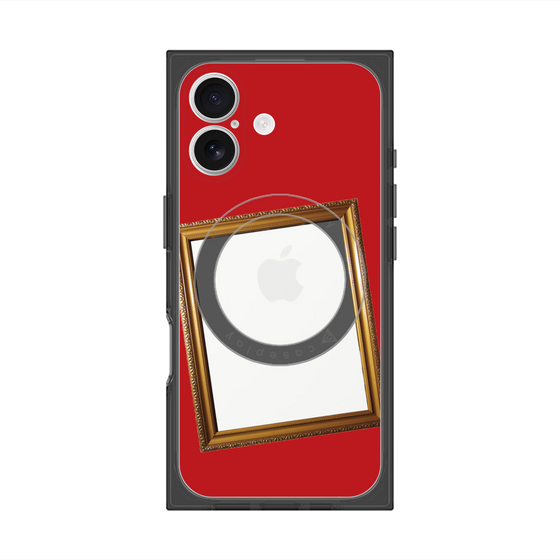 プレミアムスクエアケース with MagSafe［ Photo Frame - Red ］