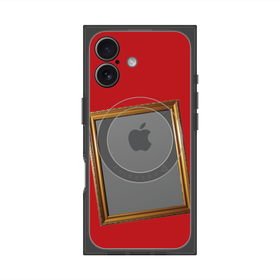 プレミアムスクエアケース with MagSafe［ Photo Frame - Red ］