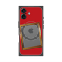プレミアムスクエアケース with MagSafe［ Photo Frame - Red ］