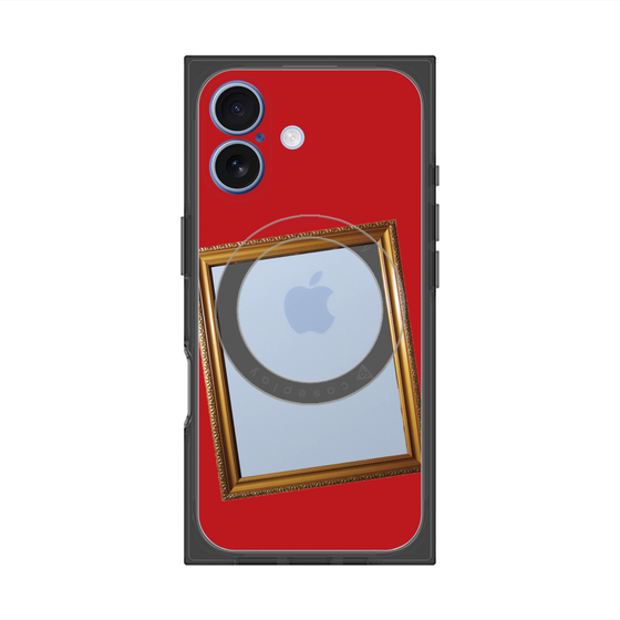 プレミアムスクエアケース with MagSafe［ Photo Frame - Red ］