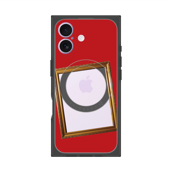 プレミアムスクエアケース with MagSafe［ Photo Frame - Red ］