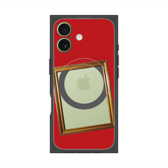 プレミアムスクエアケース with MagSafe［ Photo Frame - Red ］