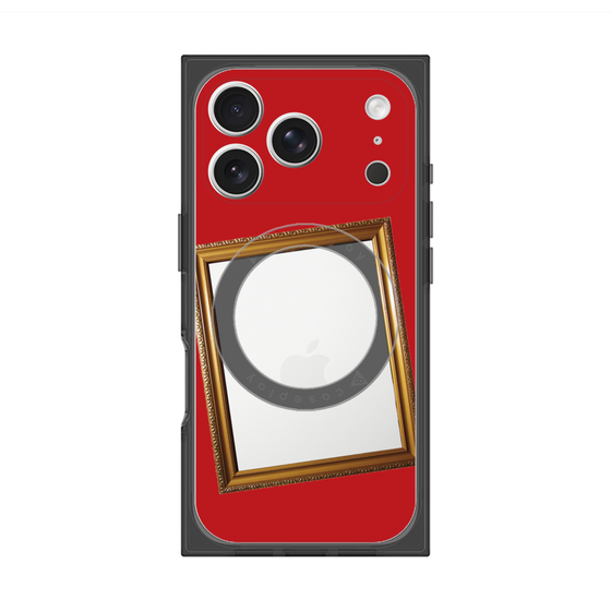 プレミアムスクエアケース with MagSafe［ Photo Frame - Red ］