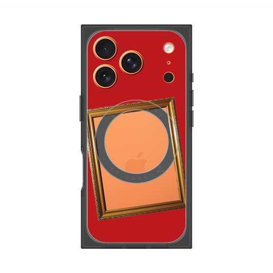 プレミアムスクエアケース with MagSafe［ Photo Frame - Red ］
